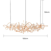 Whitmore Axis Stainless Steel Chandelier — gallery image 22
