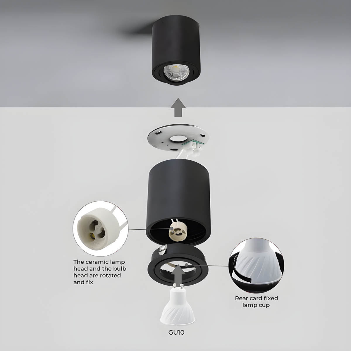 Woodford Axis Aluminum Ceiling Light — gallery image 9