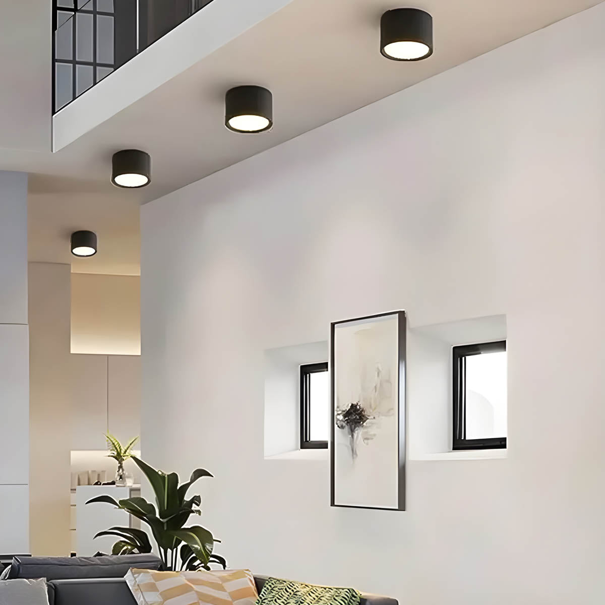 Ashford Loop Aluminum Ceiling Light — gallery image 3