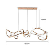 Alder Loop Acrylic Chandelier — gallery image 19