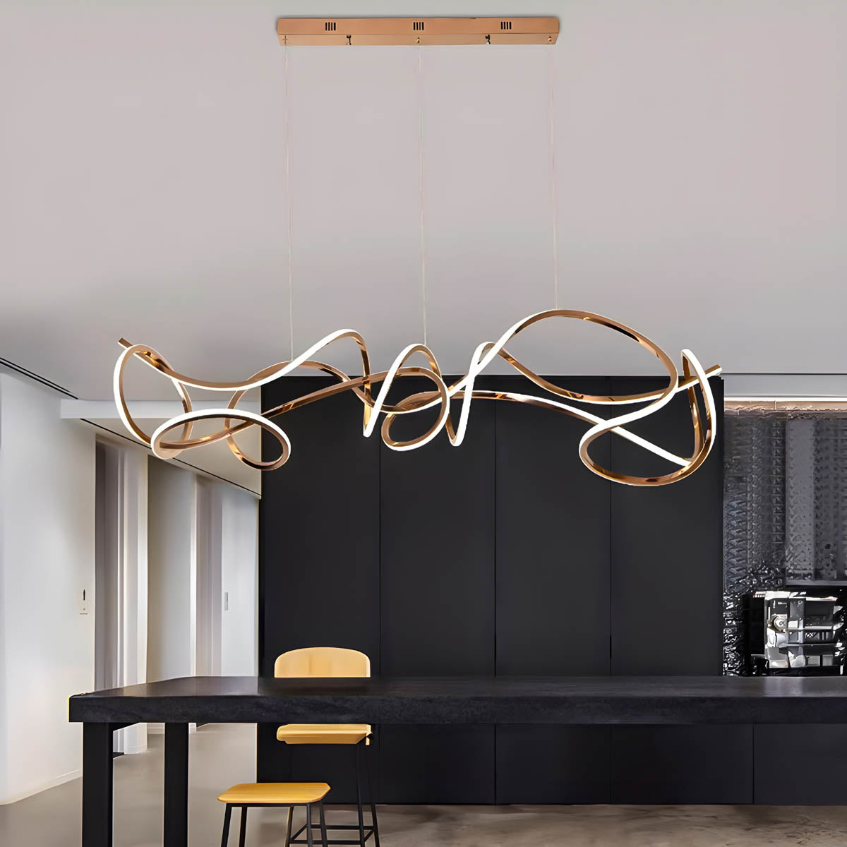 Alder Loop Acrylic Chandelier — gallery image 10