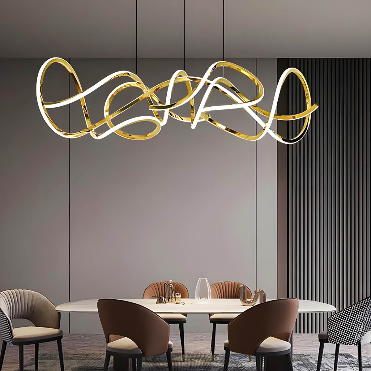 Alder Loop Acrylic Chandelier — gallery image 11