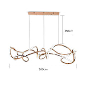 Alder Loop Acrylic Chandelier — gallery image 22