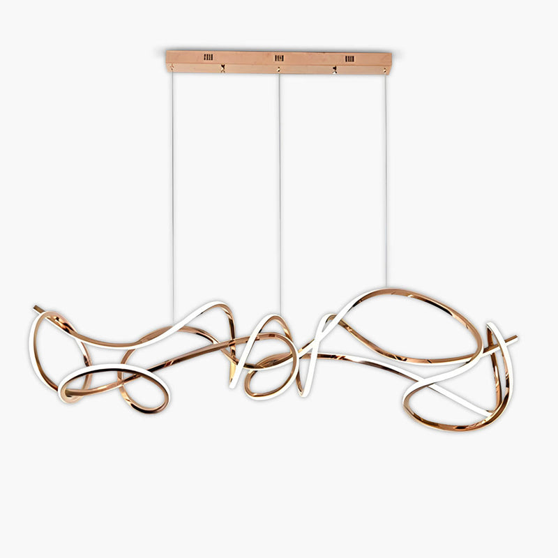 Alder Loop Acrylic Chandelier — gallery image 1