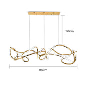 Alder Loop Acrylic Chandelier — gallery image 16