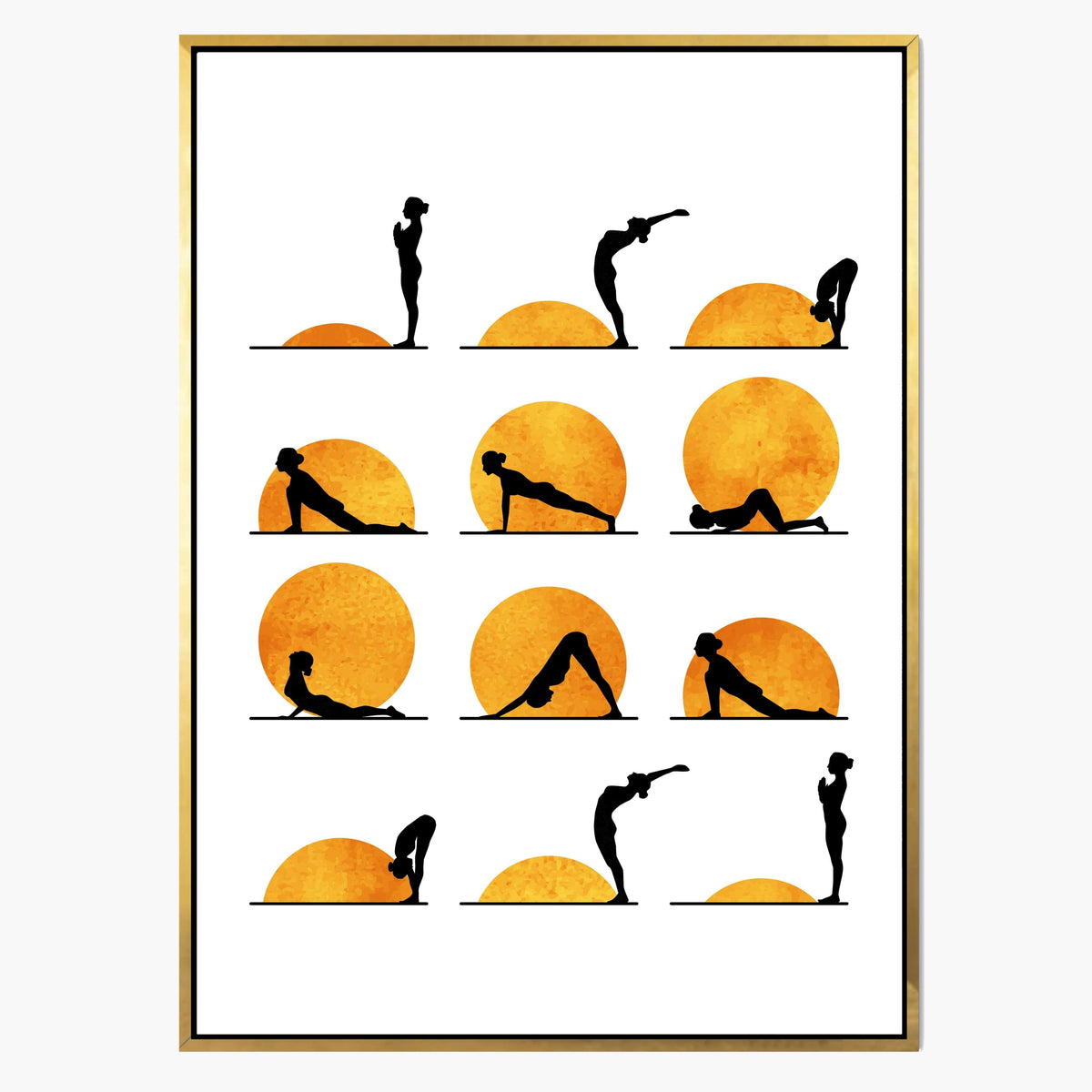 Waverley Curve Sun Canvas Wall Art — gallery image 1