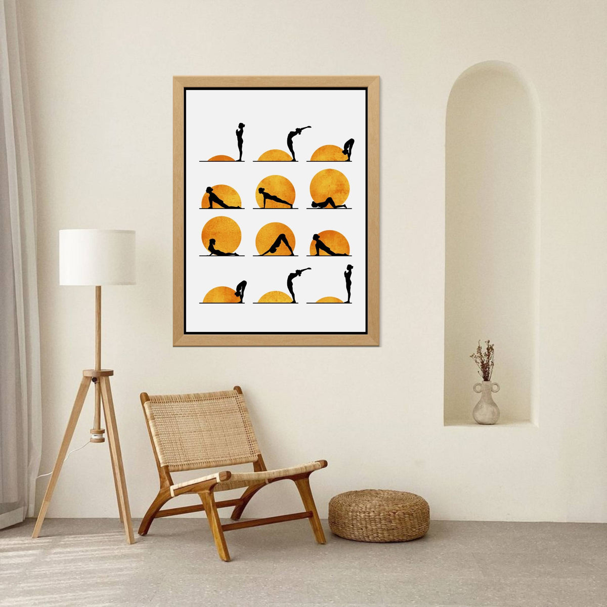 Waverley Curve Sun Canvas Wall Art — gallery image 8