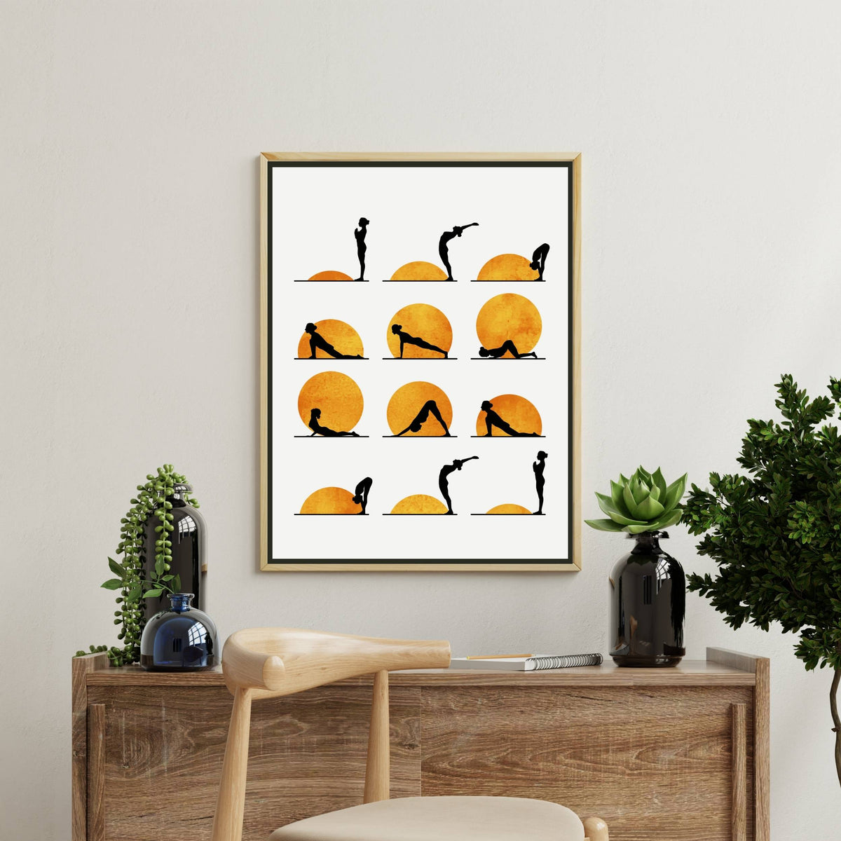Waverley Curve Sun Canvas Wall Art — gallery image 4