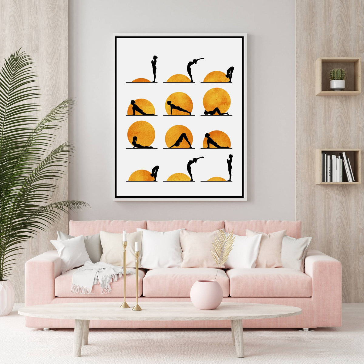 Waverley Curve Sun Canvas Wall Art — gallery image 6