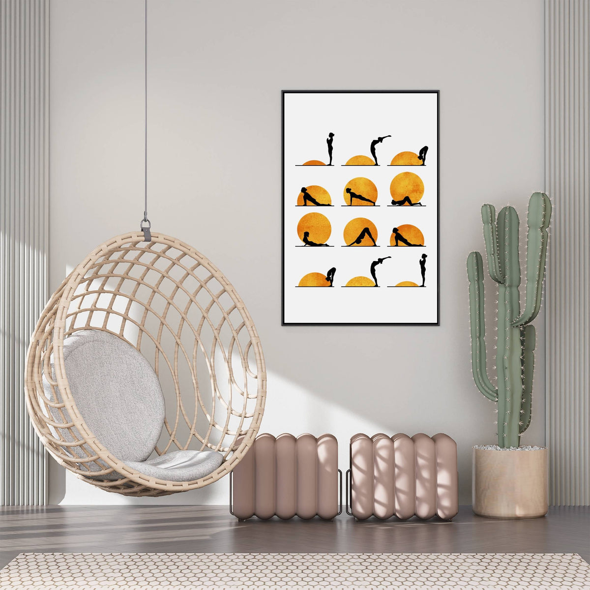 Waverley Curve Sun Canvas Wall Art — gallery image 5
