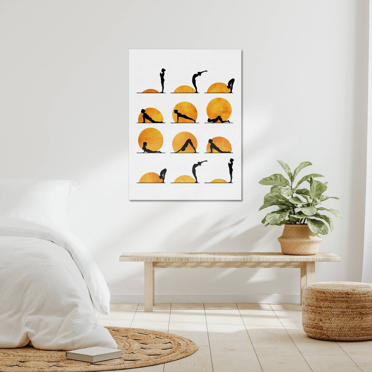 Waverley Curve Sun Canvas Wall Art — gallery image 9