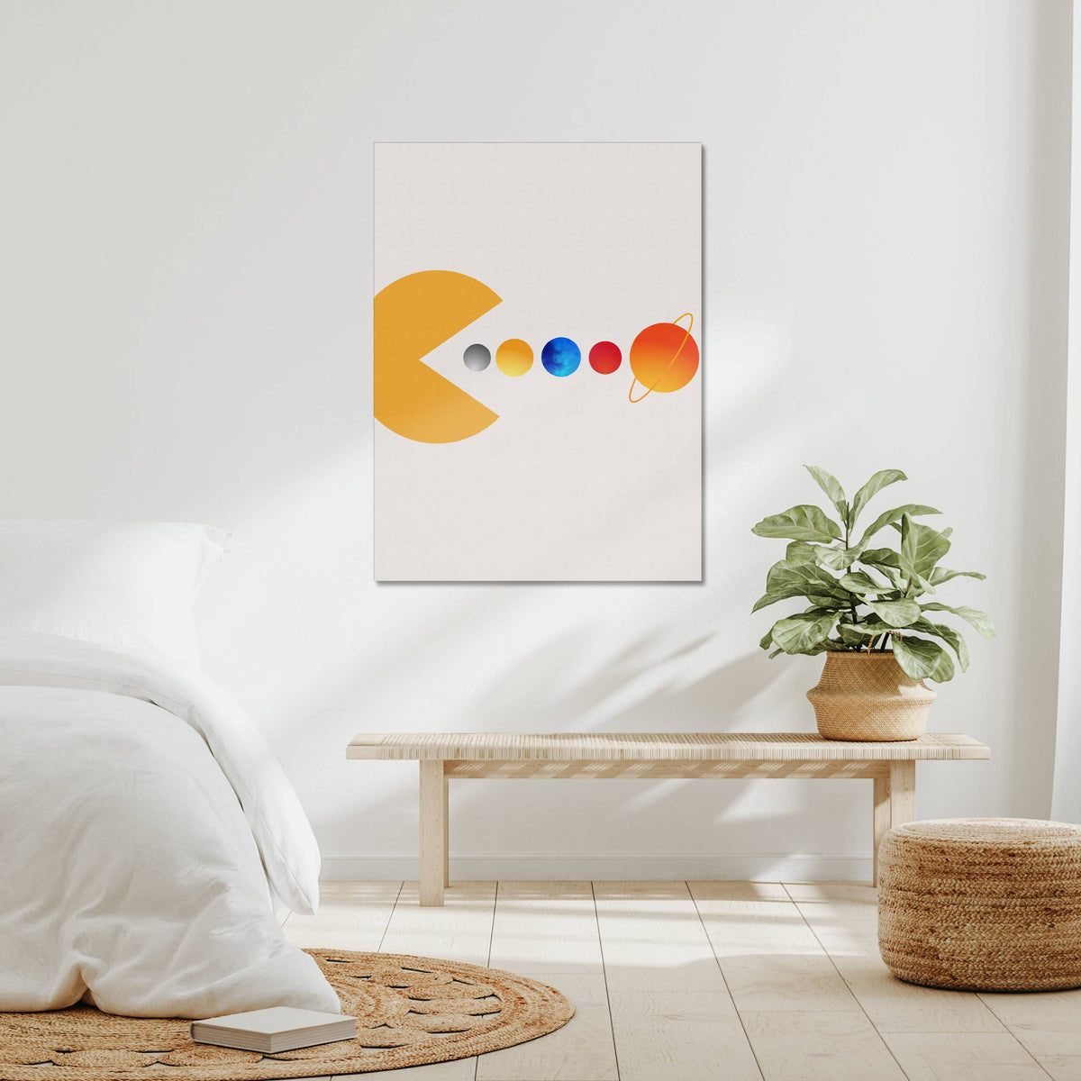 Cedar Loop Abstract Canvas Wall Art — gallery image 9