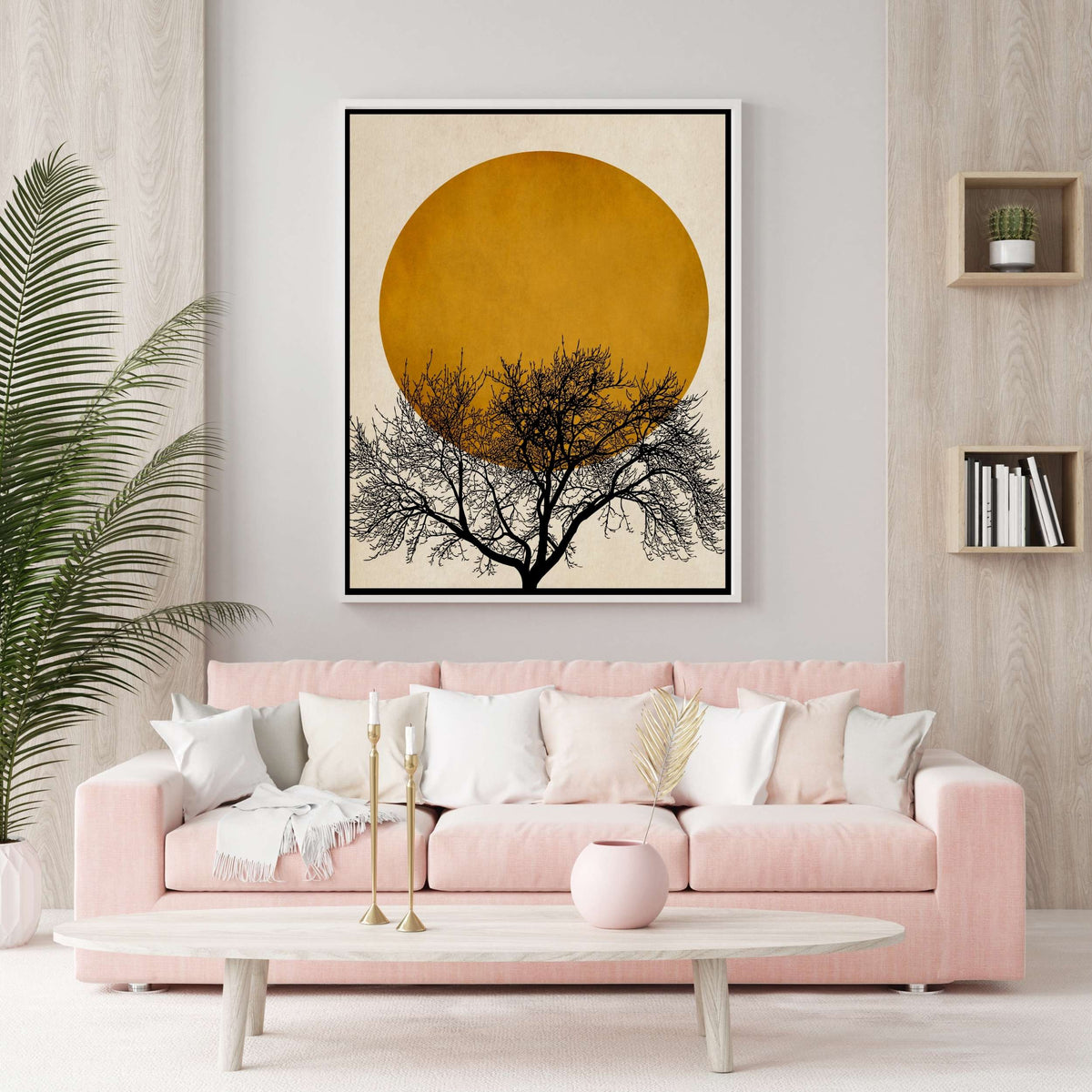 Thornfield Curve Sun Canvas Wall Art — gallery image 4