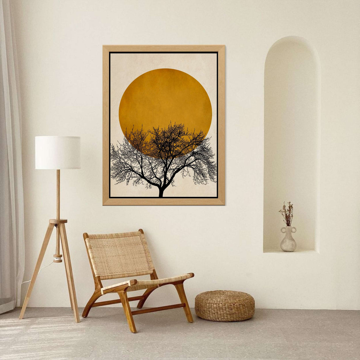 Thornfield Curve Sun Canvas Wall Art — gallery image 5