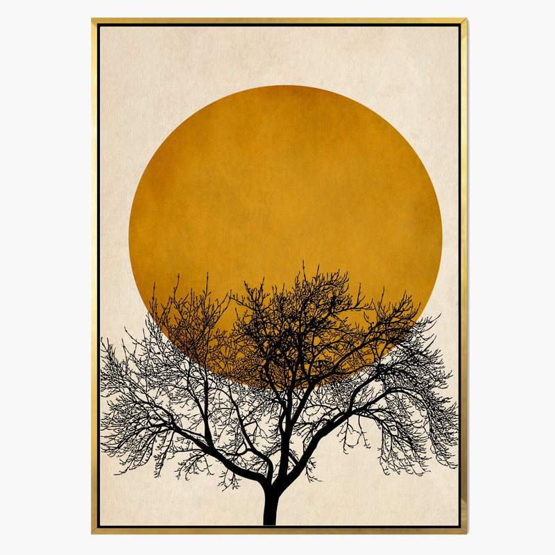 Thornfield Curve Sun Canvas Wall Art — gallery image 1