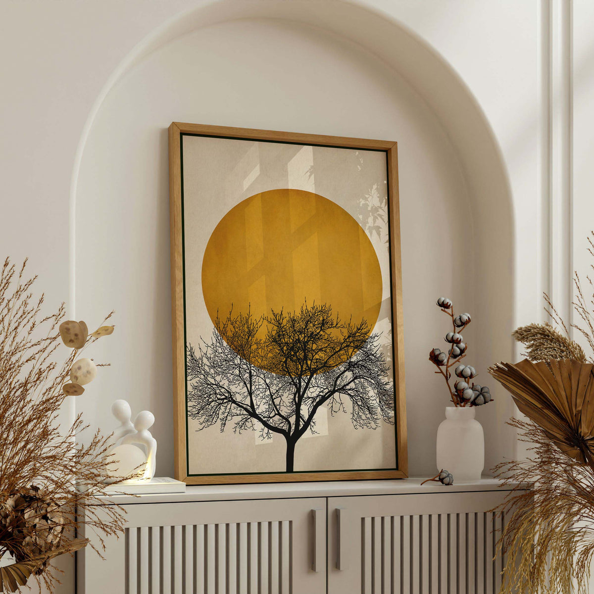 Thornfield Curve Sun Canvas Wall Art — gallery image 2