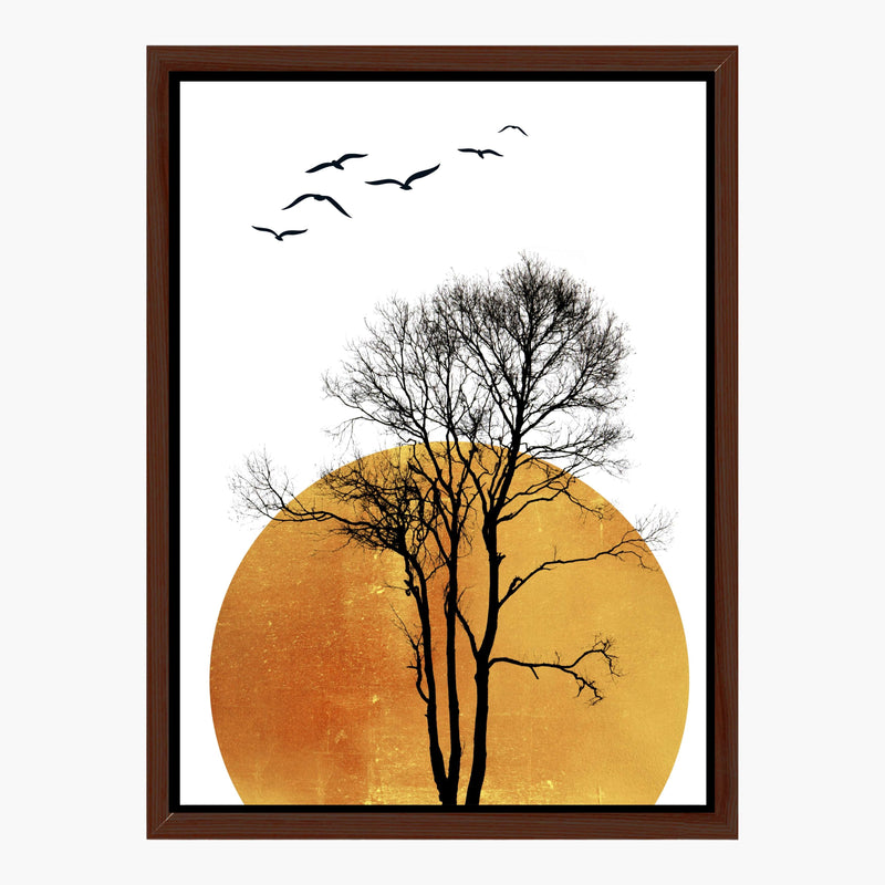 Elmwood Curve Bird Canvas Wall Art — gallery image 1