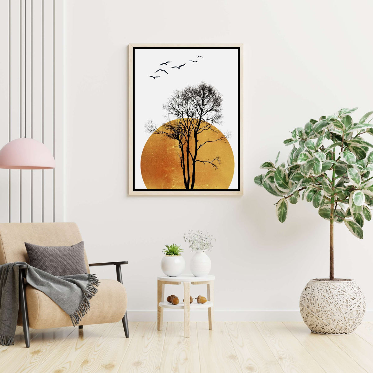 Elmwood Curve Bird Canvas Wall Art — gallery image 6