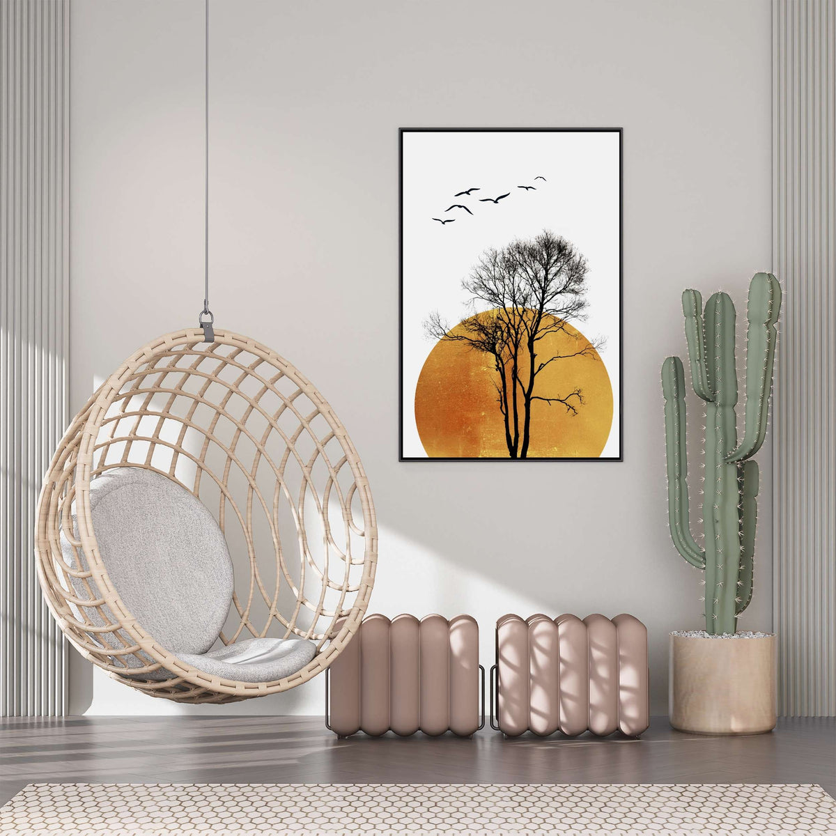 Elmwood Curve Bird Canvas Wall Art — gallery image 5