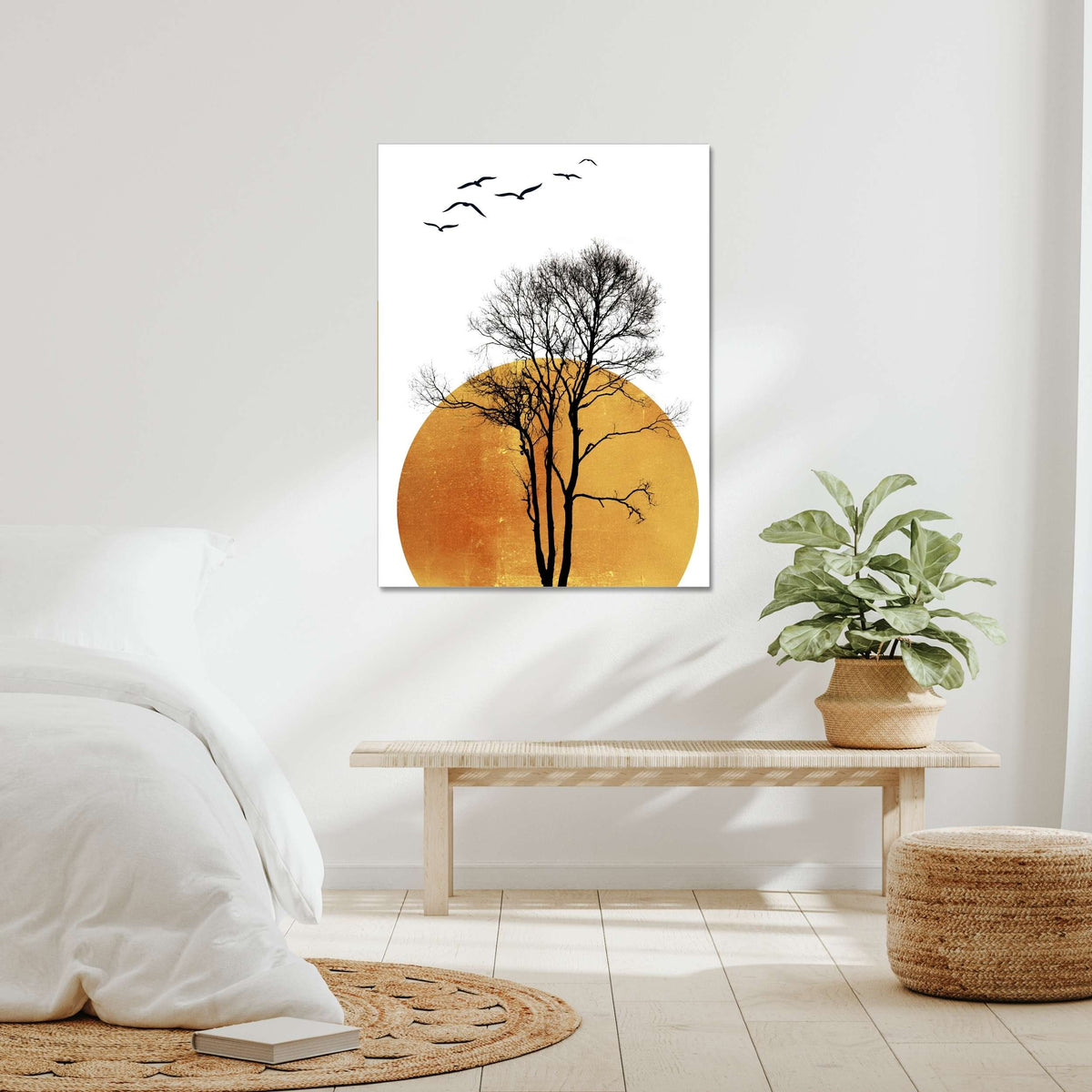 Elmwood Curve Bird Canvas Wall Art — gallery image 9