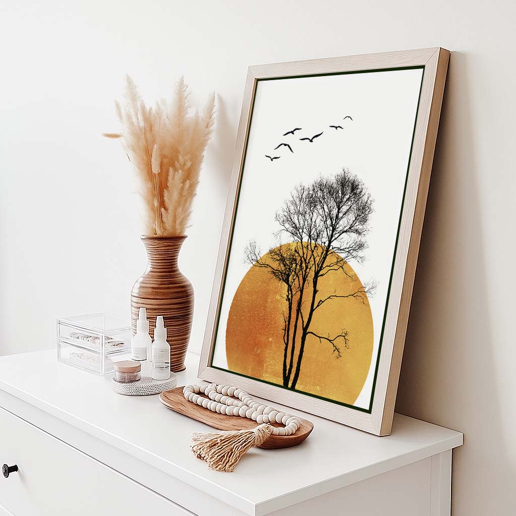 Elmwood Curve Bird Canvas Wall Art — gallery image 2