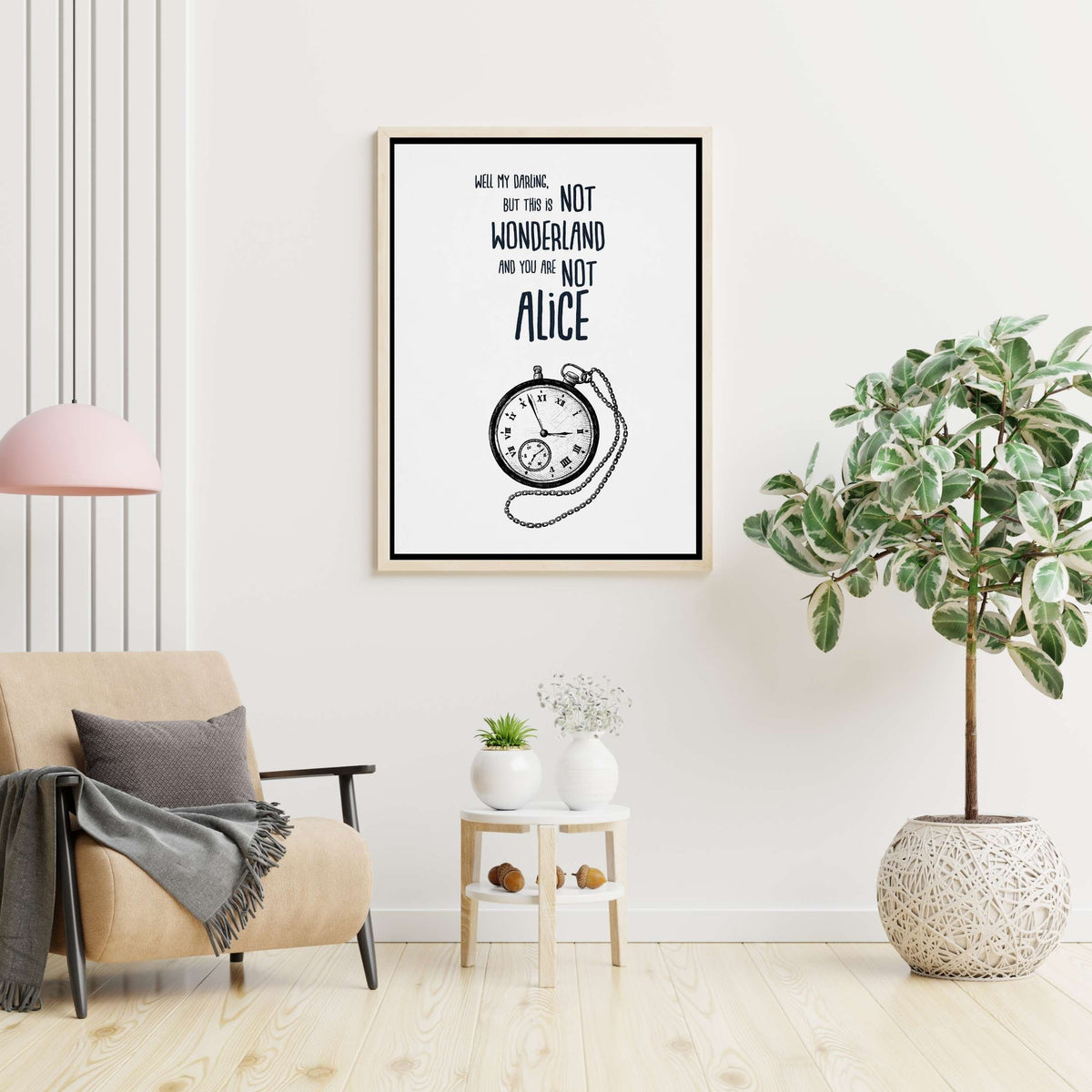 Beechwood Curve Typography Canvas Wall Art — gallery image 2
