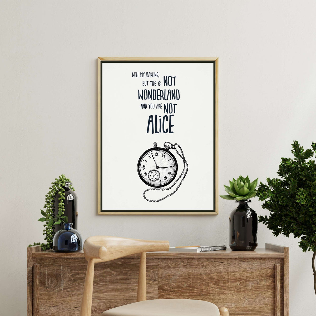 Beechwood Curve Typography Canvas Wall Art — gallery image 8