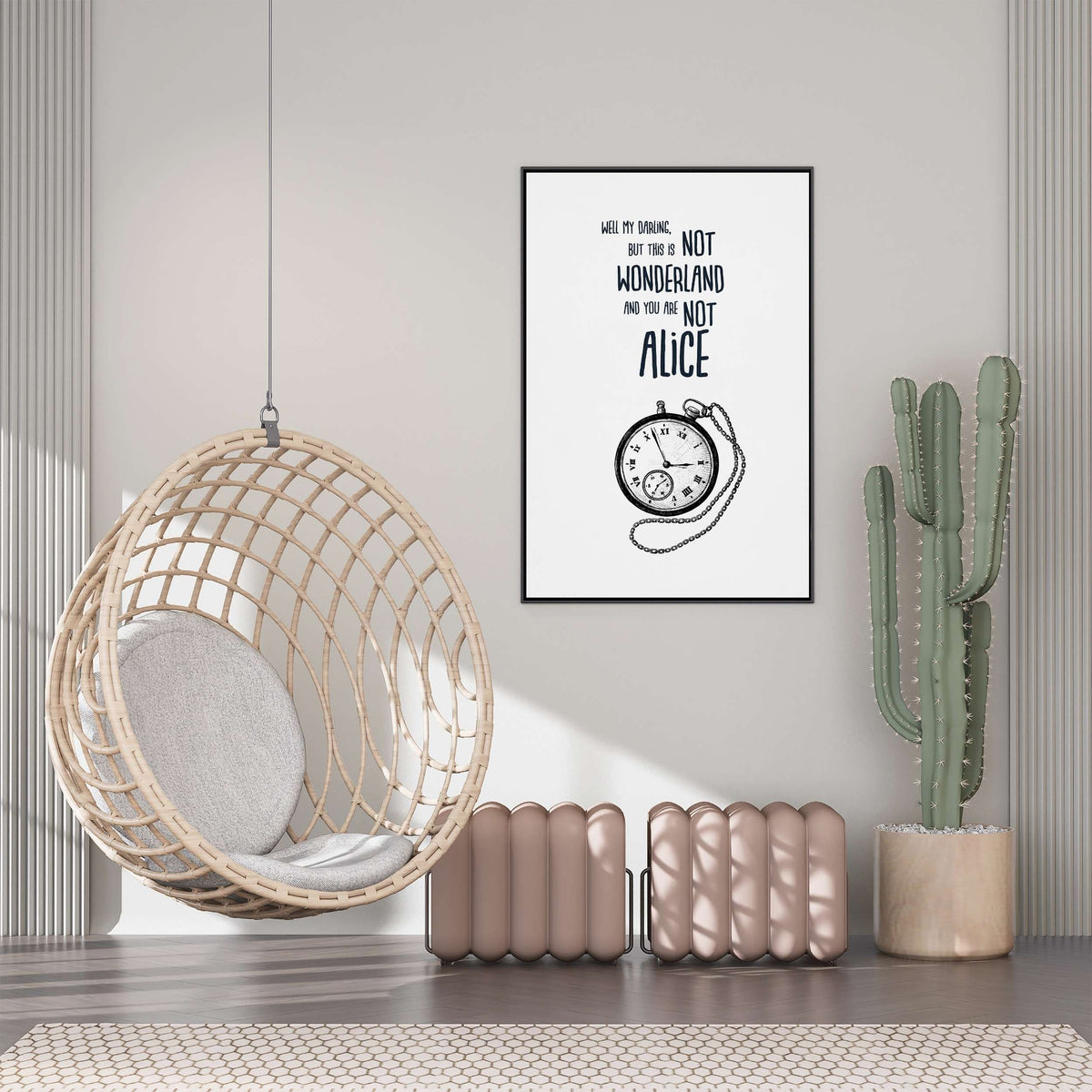 Beechwood Curve Typography Canvas Wall Art — gallery image 3