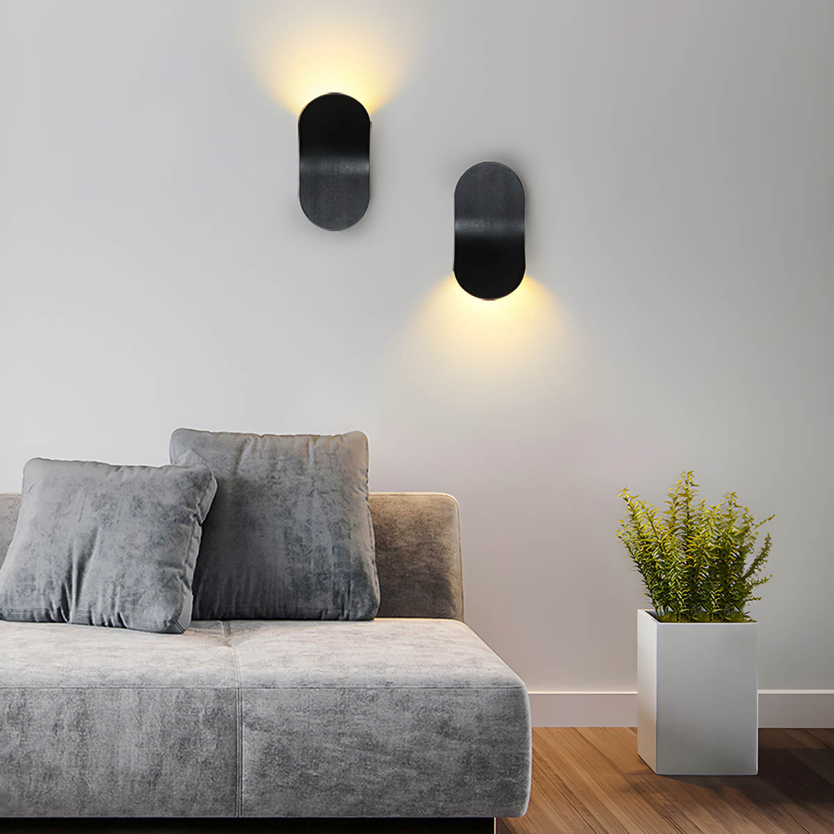 Hollis Loop Aluminum Wall Sconce — gallery image 2