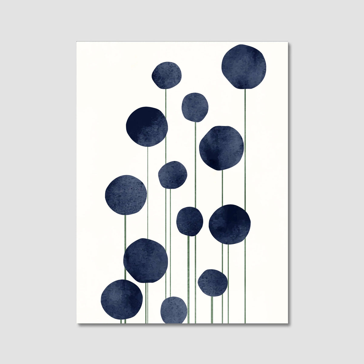 Bayberry Curve Poppy Canvas Wall Art — gallery image 13
