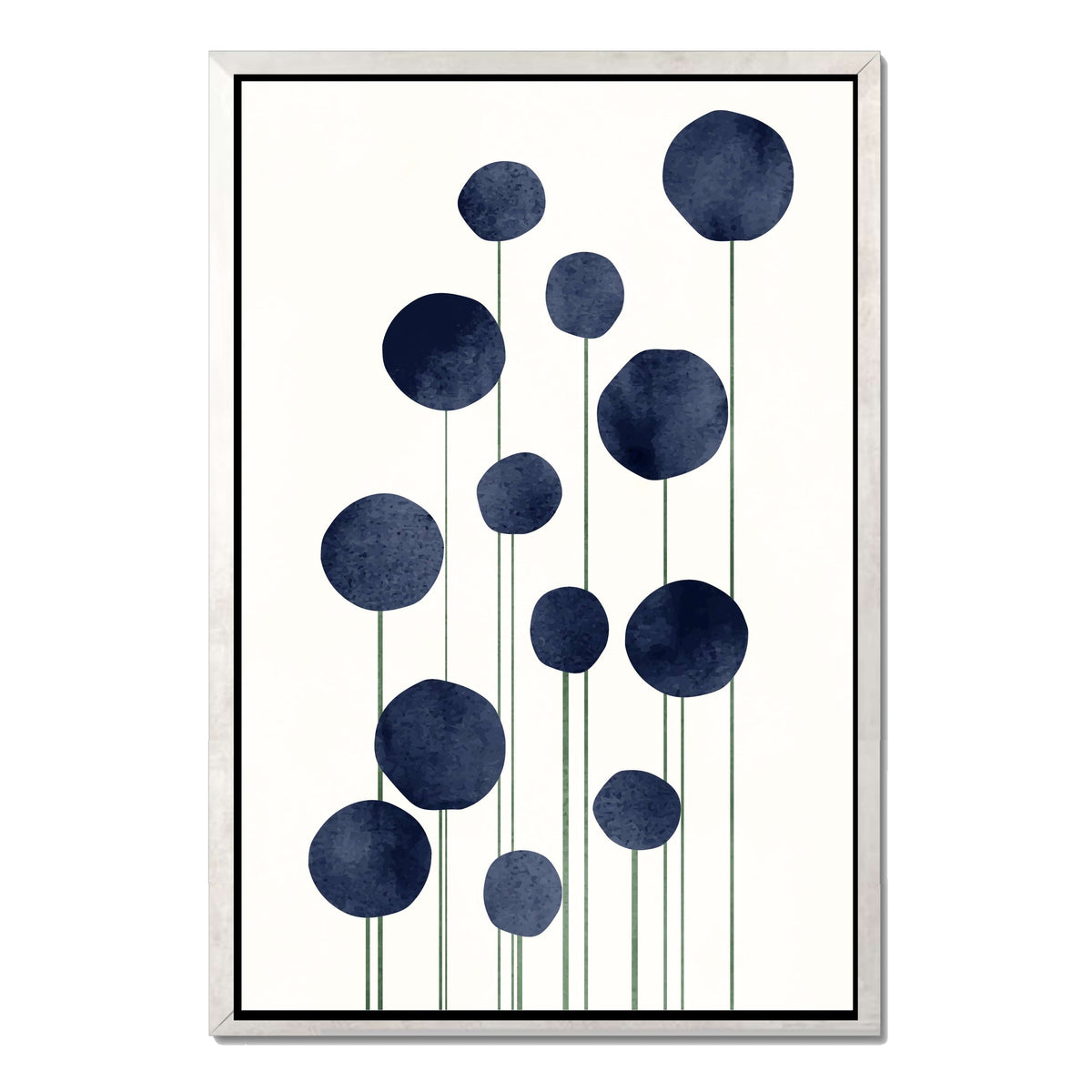 Bayberry Curve Poppy Canvas Wall Art — gallery image 29