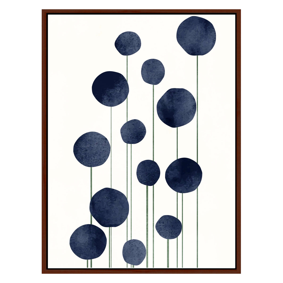 Bayberry Curve Poppy Canvas Wall Art — gallery image 53