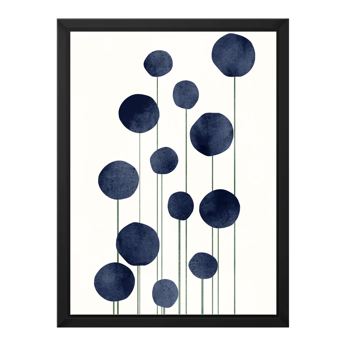 Bayberry Curve Poppy Canvas Wall Art — gallery image 49