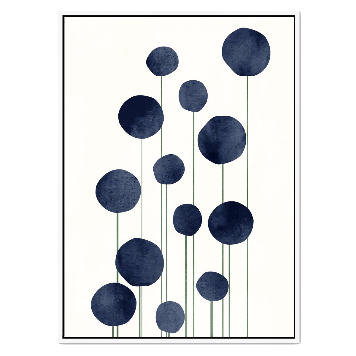 Bayberry Curve Poppy Canvas Wall Art — gallery image 39
