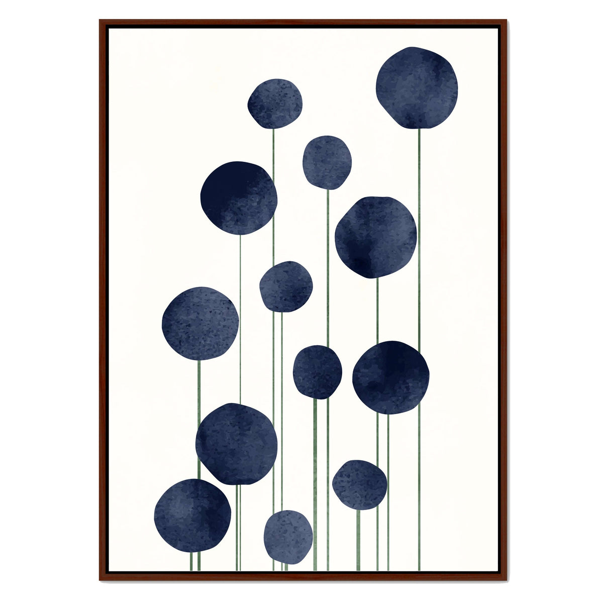Bayberry Curve Poppy Canvas Wall Art — gallery image 52