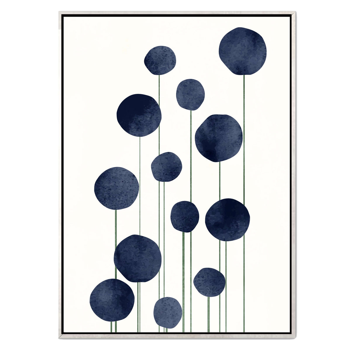 Bayberry Curve Poppy Canvas Wall Art — gallery image 38