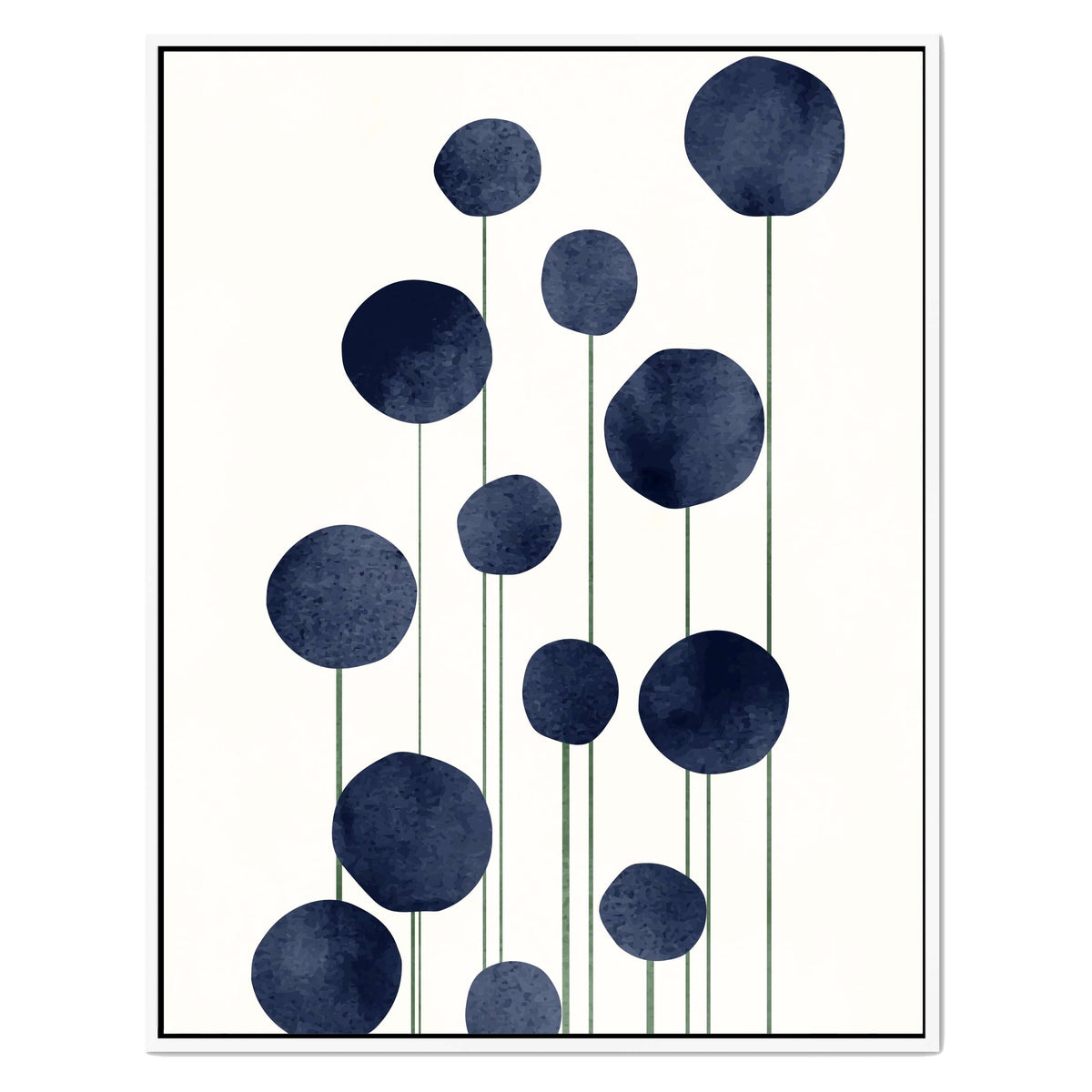 Bayberry Curve Poppy Canvas Wall Art — gallery image 45
