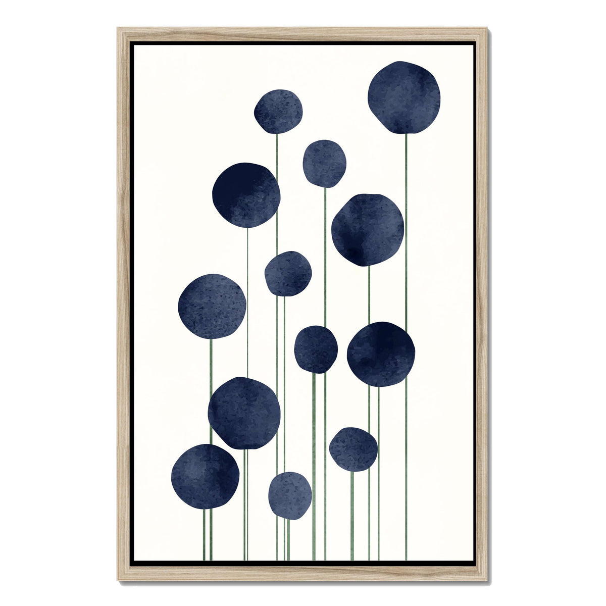 Bayberry Curve Poppy Canvas Wall Art — gallery image 48