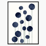 Bayberry Curve Poppy Canvas Wall Art — gallery image 1