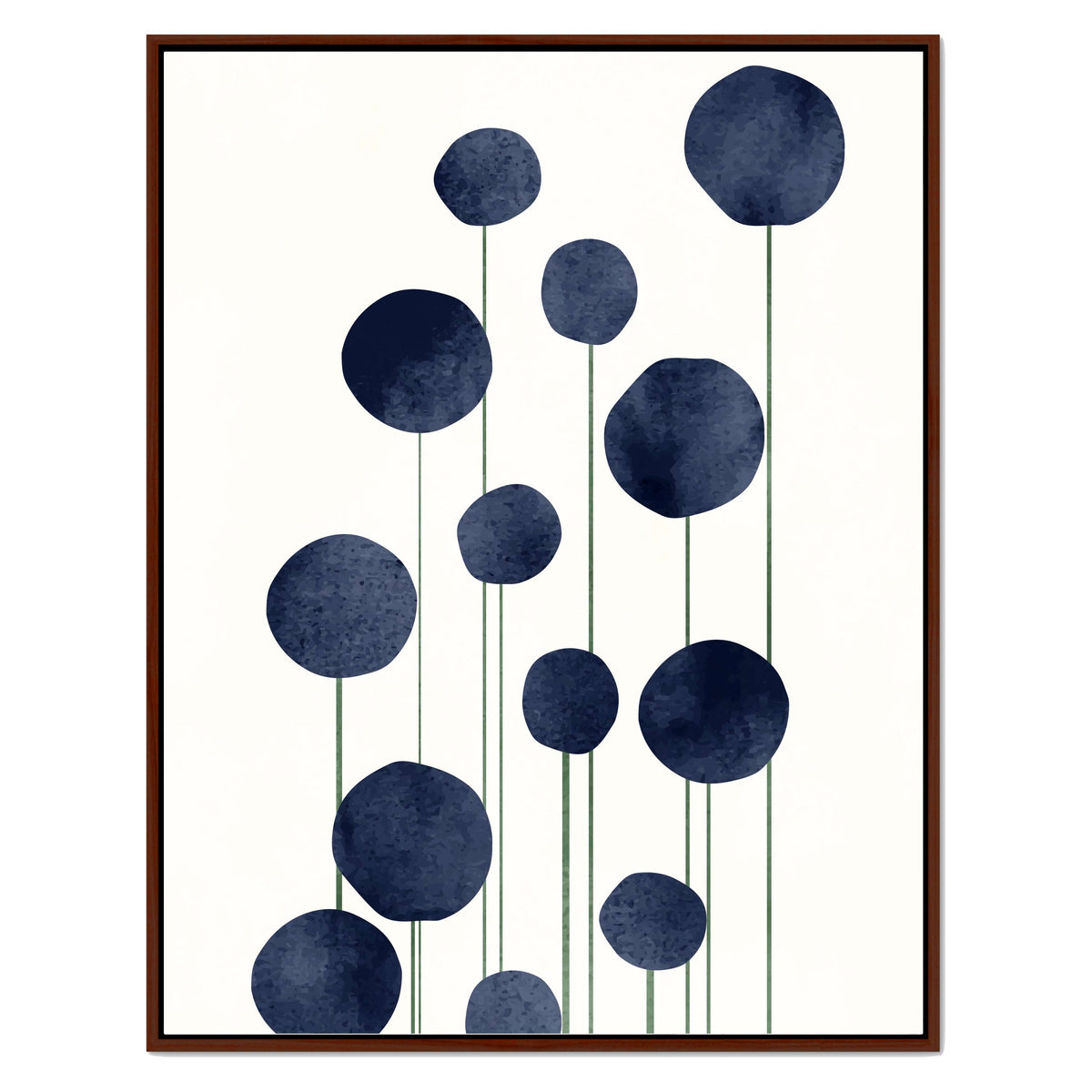Bayberry Curve Poppy Canvas Wall Art — gallery image 26