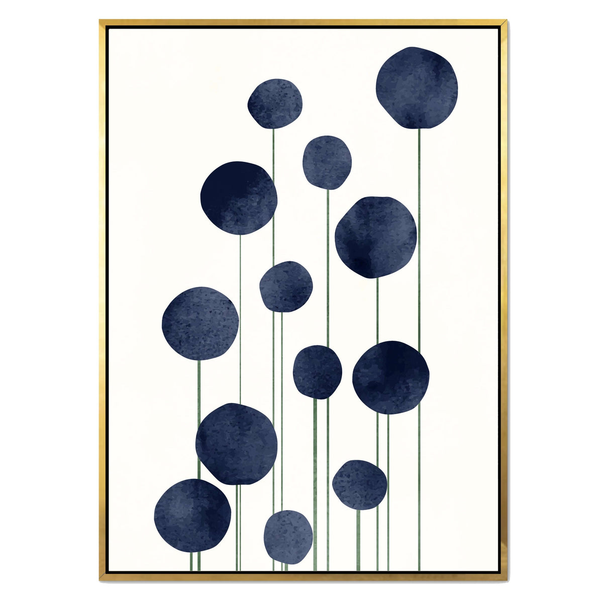 Bayberry Curve Poppy Canvas Wall Art — gallery image 46