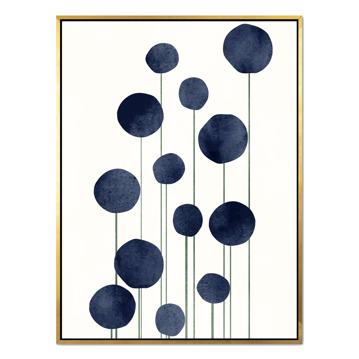 Bayberry Curve Poppy Canvas Wall Art — gallery image 42