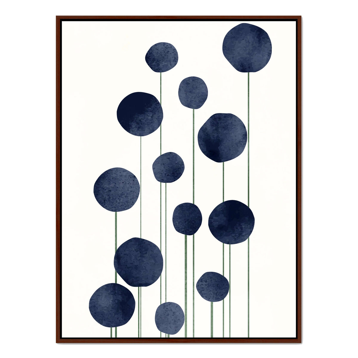 Bayberry Curve Poppy Canvas Wall Art — gallery image 35