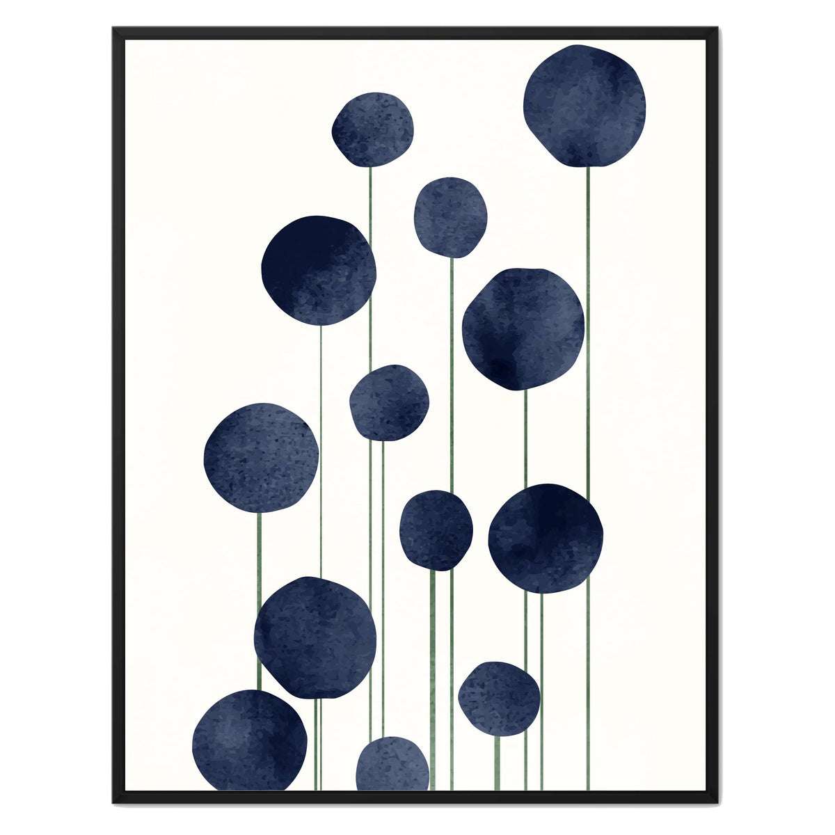 Bayberry Curve Poppy Canvas Wall Art — gallery image 25
