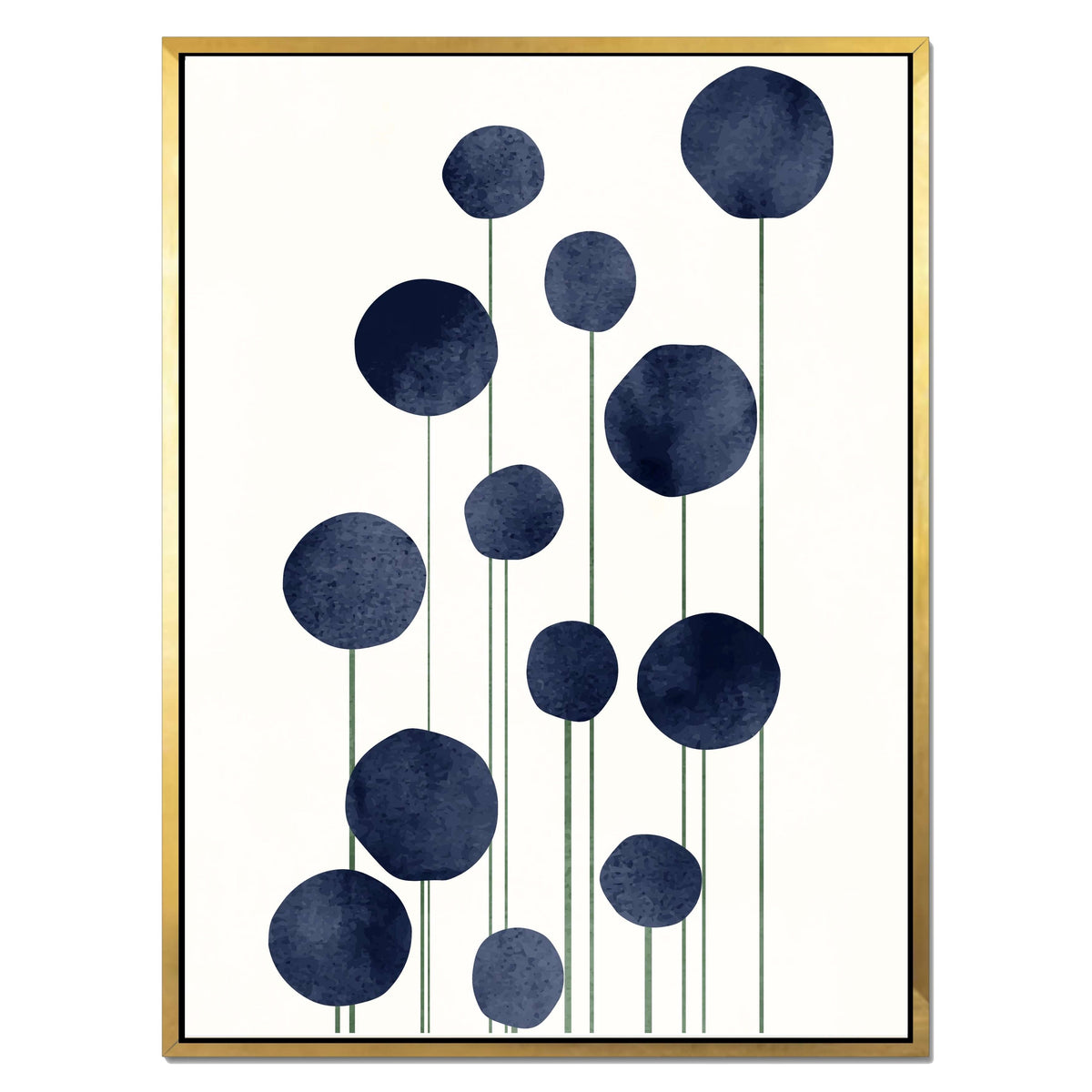 Bayberry Curve Poppy Canvas Wall Art — gallery image 31