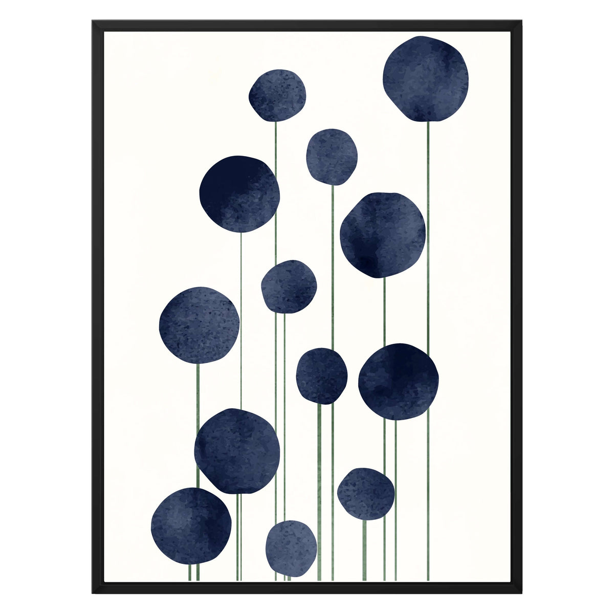 Bayberry Curve Poppy Canvas Wall Art — gallery image 44