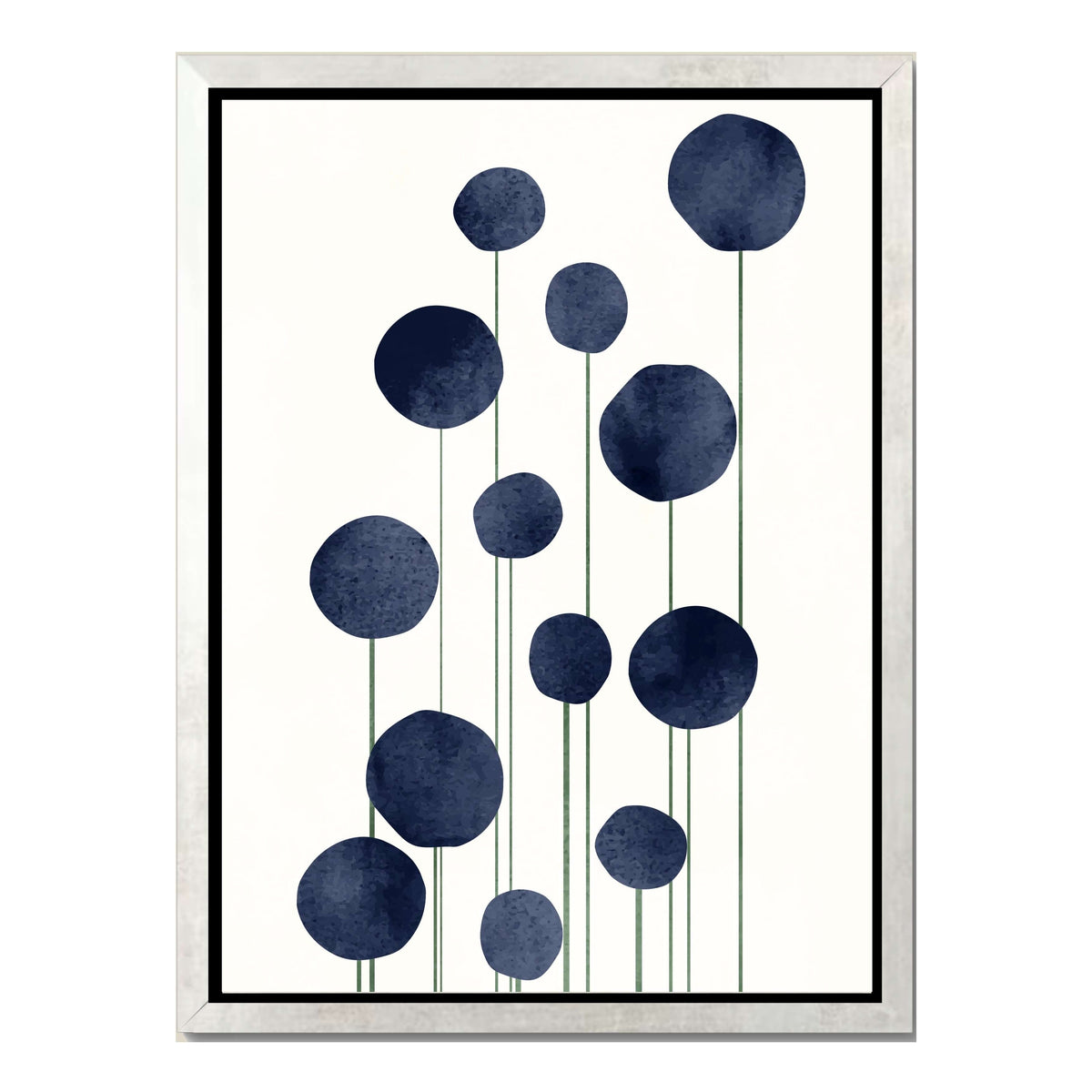 Bayberry Curve Poppy Canvas Wall Art — gallery image 23