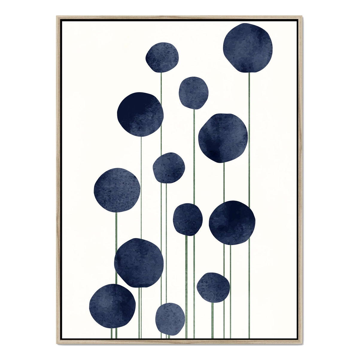 Bayberry Curve Poppy Canvas Wall Art — gallery image 18