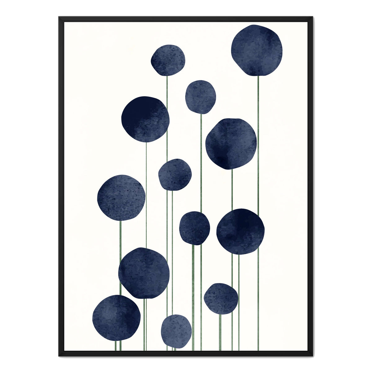 Bayberry Curve Poppy Canvas Wall Art — gallery image 43