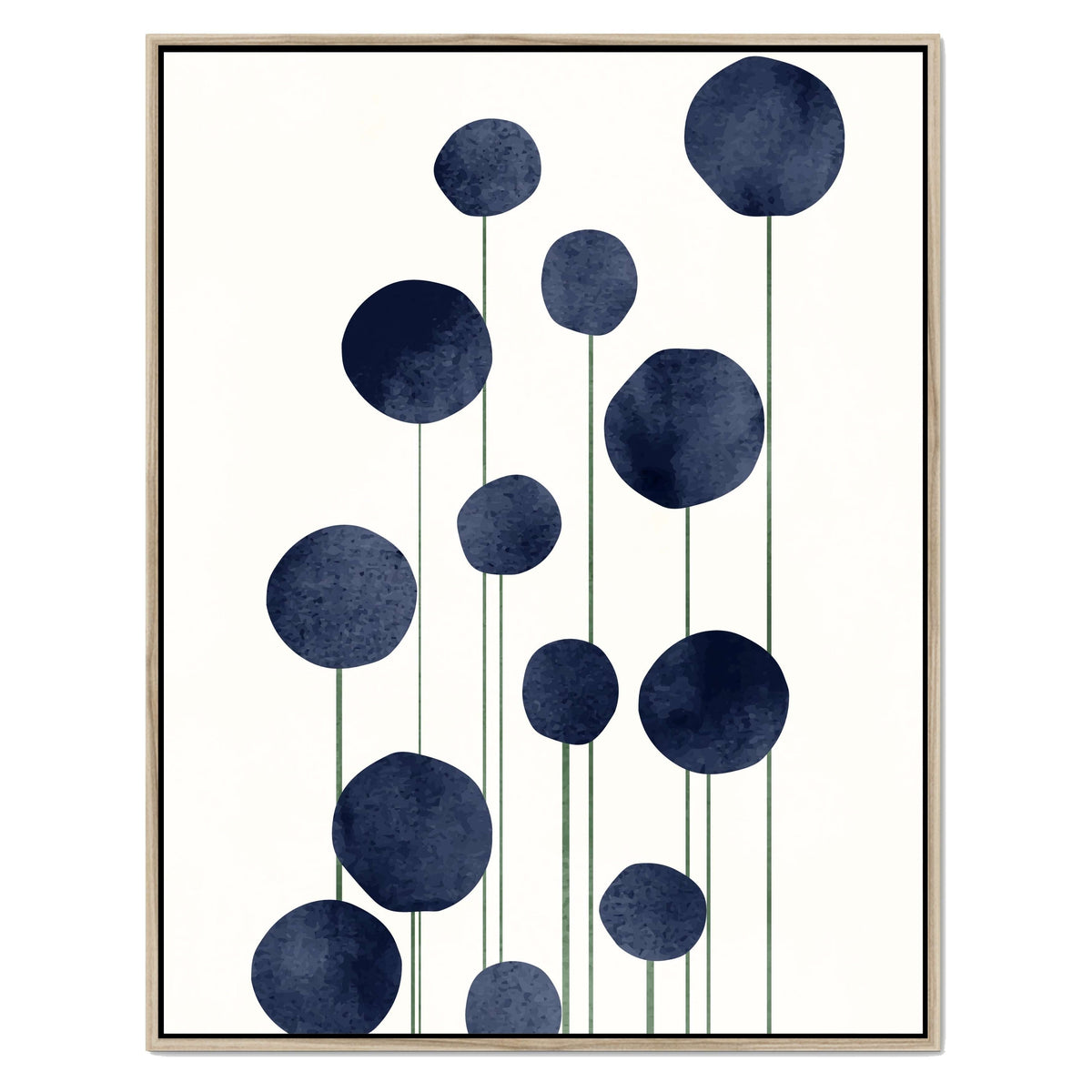 Bayberry Curve Poppy Canvas Wall Art — gallery image 22